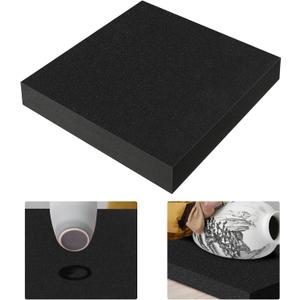 Pottery Foam Table Runner, Pottery Mould Tools, Large Pottery Sponges for Pottery Painting Glazing Pressing Molds Making Bowls Plates Ceramic Creation (Black)