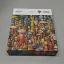 Dense Monster Jigsaw Puzzles for Adults 1000 Pieces, Brain Challenging Shaped Puzzle for Game Night, Family, Friends, Puzzle Size is 26.6 x 19.2