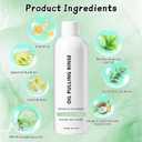 Spearmint Oil Pulling Rinse, Oil Pulling Rinse, Cold-Pressed Coconut Mouthwash for Teeth, Peppermint Mouthwash Freshness for Teeth and Gums, 8 Oz