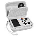 PAIYULE Travel Case Compatible with RG353V/ RG353VS/ R36S Retro Handheld Game Console, Handheld Emulator Storage Holder Organizer, Android Game Console Carrying Bag (Box Only) (White)