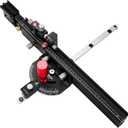 Table Saw Miter Gauge with Micro Adjustable Flip Stop and Extendable Fence and Quick Angle Stop for Table Saw Band Saw Router Table Fit 3/8 x 3/4" T Slot for Woodworking Crosscut, Miter Cut