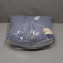 Buckwheat Pillows for Sleeping, Adjustable Firm Support Neck Pillows for Neck and Shoulder Pain Relief, Buckwheat Hull Bed Pillow for Side Back Sleepers, Blue 23"X13"