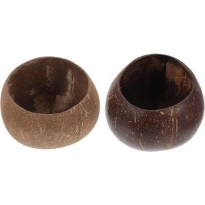 Cabilock Elegant Coconut Scented Candle Bowls Candle Holders Coconut Shell Diy Craft Jars Home Decor