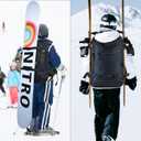 AUMTISC Ski Backpack, 25L Lightweight Snowboard Hydration Pack for Skiing, Snowboarding, Hiking, Traveling