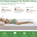 Cooling Mattress Topper Queen Extra Soft Pillow Top Mattress Pad, Breathable Viscose Made from Bamboo Mattress Protector for Back Pain Relief, Deep Pocket Cover Fits 821 Inch