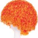Joy Join Unisex Short Fluffy Afro Funny Wigs for Halloween,Holiday Party Clown Costume