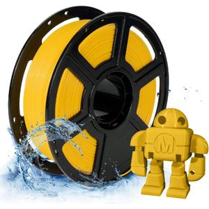 FLASHFORGE PETG Pro Filament 1.75mm Yellow, 3D Printer Filament 1kg (2.2lbs) Spool, Dimensional Accuracy +/- 0.02mm, 3D Printing Filament for Various Mechanical Parts, Waterproof Parts