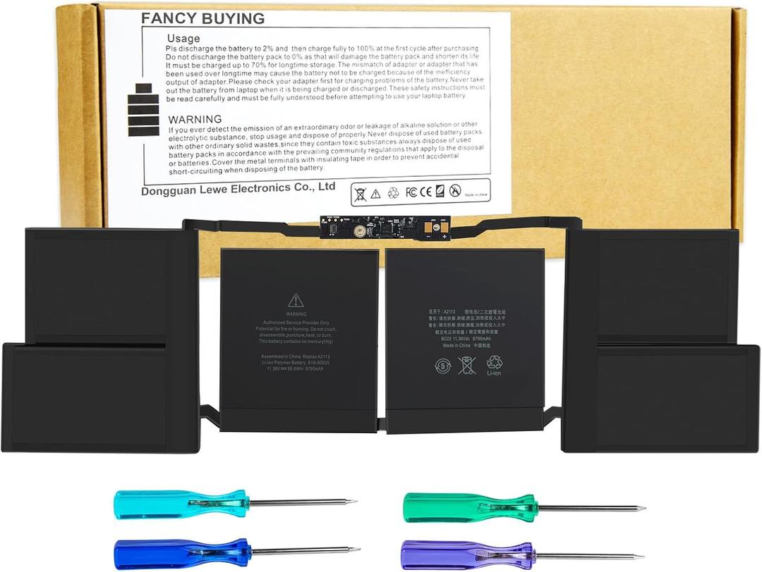 Fancy Buying A2113 A2141 Laptop Battery Compatible with MacBook Pro 16-inch A2141(2019 Version) EMC 3347,fits MVVJ2xx/A MVVK2xx/A MVVL2xx/A MVVM2xx/A