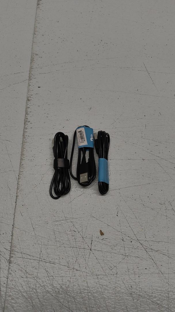3 Pack 3ft Cable For USB Black