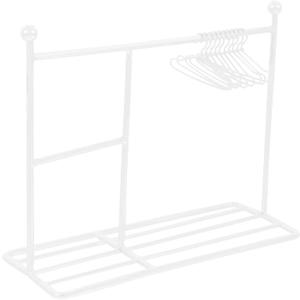 Milisten 1 Set Miniature Clothes Hanger Doll Furniture Display Upgraded Rack and Mini Clothes Hangers for Dollhouse Decoration and Storage