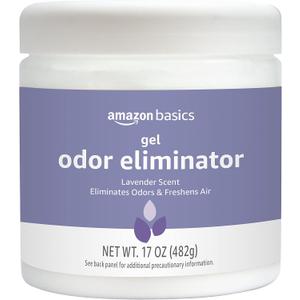 Amazon Basics Gel Odor Eliminator, Activated Charcoal, Lavender Scent, 17 Oz, 1-Pack