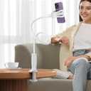 Lamicall Gooseneck Phone Holder for Bed, Stable Flexible Arm Stand for Desk