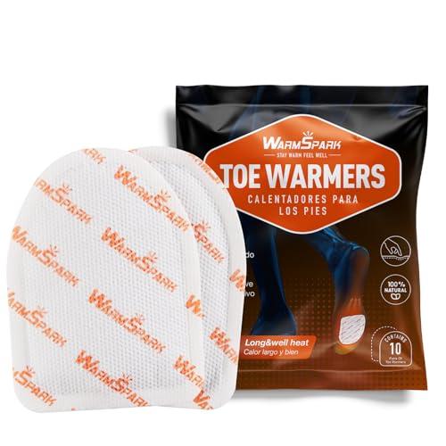 WarmSpark Toes Warmer - Up to 10 Hours of Heat Foot, Air Activated, Feet Warmers Disposable (8 Pairs)