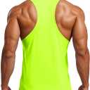 MAGCOMSEN Mens UPF 80+ Tank Tops Y Back Quick Dry Gym Workout Running Athletic Fitness Muscle Sleeveless Summer Shirts (M)