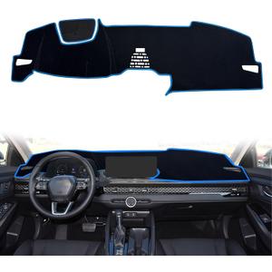 Dash Cover for Honda Accord Accessories 2023 2024 2025 2026 with/Without HUD Dashboard Cover Mat Center Console Non-Slip No Glare Sunshade Protector Pad Interior Accessories Custom Fit, Blue