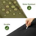 Vomgomfom 86L Collapsible Wheeled Luggage with Removable Backpack Straps,Waterproof Rolling Duffle Bag with Quilted Base,Army Green