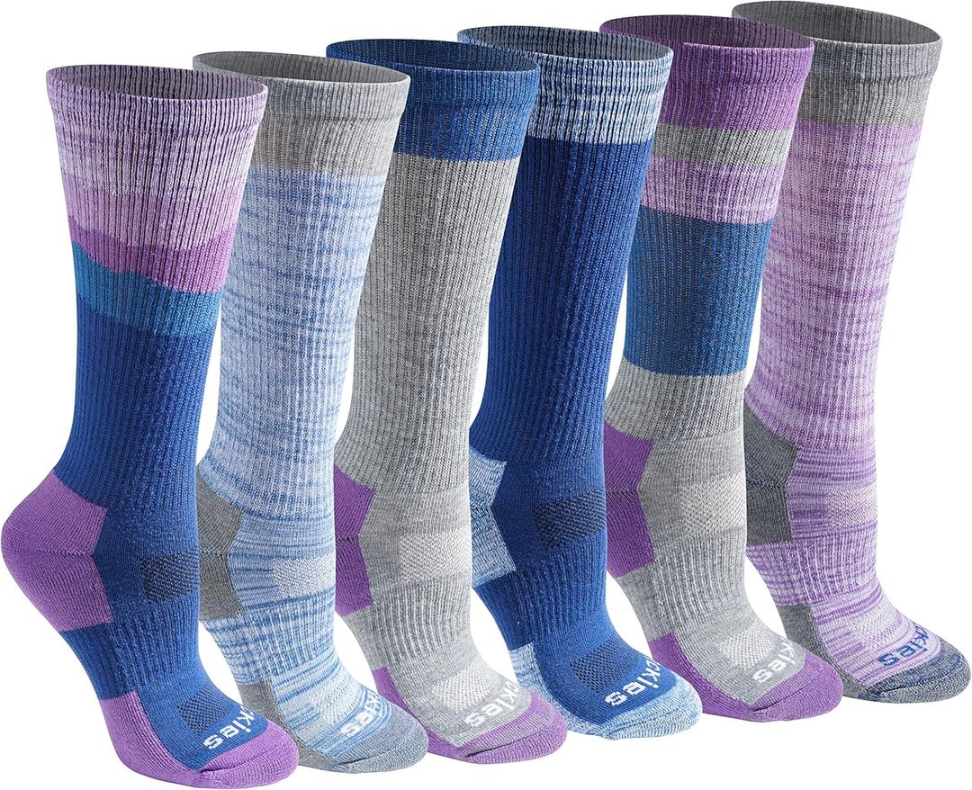 Dickies Women's Dri-Tech Fashion Moisture Control Crew Socks (6, 12 Pairs) (Medium)