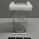 FyndraX 64 OZ Wide Mouth Mason Jar with Lid, Clear Heavy Duty Glass Airtight Storage Canning Jar and Band Half Gallon / 2 Quart Fermenting, Pickling, Storing, Pack of 1