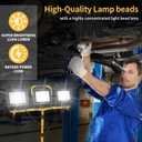 LED Light Work Stand: 21000LM Portable Lighting for Job Site, Construction & Garage Workshop