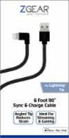 ZGear 90 Degree Tip for Apple Lightning Sync & Charge Cable And ZGEAR Fast Car Charger - Three USB Ports