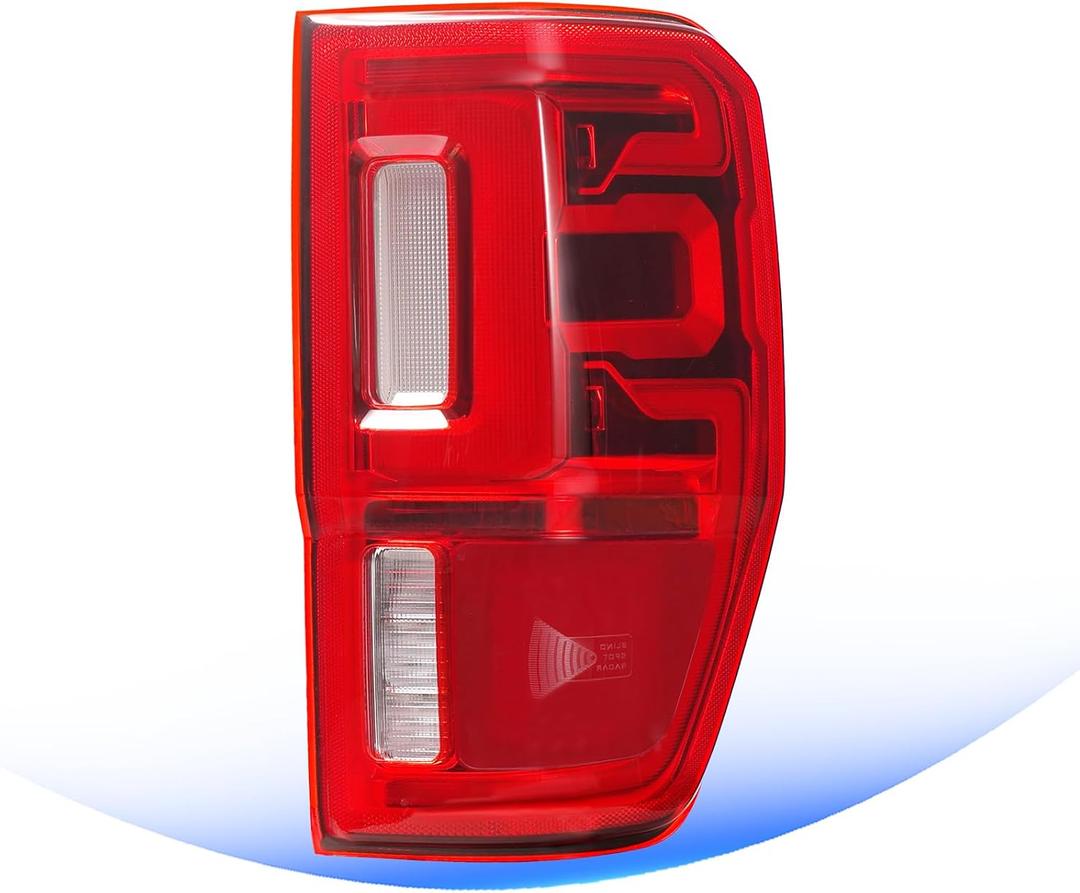 LED Tail Light Compatible With 2019-2023 Ford Ranger w/Blind Spot (Module NOT Included) Right Passenger Side Taillights Taillamps Brakelights Replace Part Number:KB3Z13404G