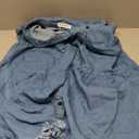 luvamia Women's Casual Summer Lapel Sleeveless Button Down Short Denim Jean Dress 2XL