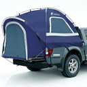 Pickup Truck Tent, Fit 5.5-6, 6.5ft Truck Bed, Waterproof PU3000 high Density Polyester Oxford, Windproof Pole and Insect-Prevention Double Layer Mesh Window & Door, Unique Rear Window Pipe
