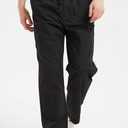 VOGRYE Scrub Pants for Men - Pants with 7 Pockets Waistband, Anti-Wrinkle Scrubs for Men (Black, XL)