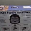 Electric Baby Swings for Infants to Toddler Baby Swing with 5-Speed 5-Point Carabiner,with Bluetooth Music 10-Preset Melodies Gray