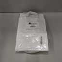 Qutuus White Paper Gift Bags with Handles Bulk 25 pcs 8x4.5x10 Medium White Paper Bags for Gifts, Valentines, Shopping, Retail
