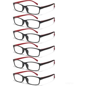 Gaoye 6 Pack Reading Glasses Blue Light Blocking for Women Men, Magnifying Readers Glass Anti UV Eyeglasses
