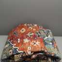 Lahome Boho Tribal 8x10 Area Rugs for Living Room, 8 x 10 Washable Rug for Bedroom Aesthetic, Large Oriental Vintage Soft Dining Room Carpet for Under Table Playroom (Rust/Dull Teal,8x10ft)