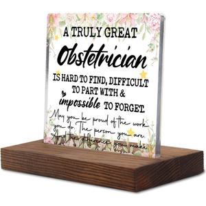 A Truly Great Obstetrician, Thank you Appreciation gifts for Obstetrician GYN Doctor, Thank You Gift for Obstetrician Birth Delivery Specialist, OB Office Desk Decorative Signs & Plaques-LYK60