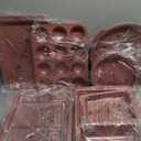 HONGBAKE Bakeware Sets, Baking Pans Set, Nonstick Oven Pan for Kitchen with Wider Grips, 10-Piece Including Rack, Cookie Sheet, Cake Pans, Loaf Pan, Muffin Pan, Pizza Pan - Pink