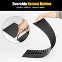 1.6 Rise Ordorless Threshold Ramp Doorway Curb Ramp, 3000LBS Capacity Mobility Door Ramps for Home Steps, Anti-Slip Wheel Chair Ramp for Bike, Scooter, BathroomSweeper1.6'RISE