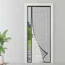 Magnetic Screen Door, Fit Door Size 38 x 82 Inch, Reversible Left Right Side Opening, Screen Size 40" x84"