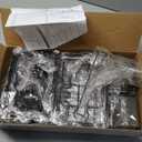 GearFusion Shower Caddy Organizer Tension Pole, Rustproof 4 Tier Corner Shower Rack with 25114 Inch Adjustable Height for Bathroom Storage, Extra Towel Rack, Soap Dish and Toothbrush Holder, Black