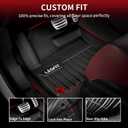 LASFIT Floor Mats Fit for Land Rover Range Rover Evoque 2011-2019, Custom Fit TPE All Weather Waterproof Floor Liners 1st & 2nd Row, Fit 5 Door and Coupe (Not for Convertible), Black, Easy to Clean