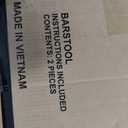 Signature Design by Ashley Glosco 31" Pub Height Wood Saddle Barstool, 2 Count, Black