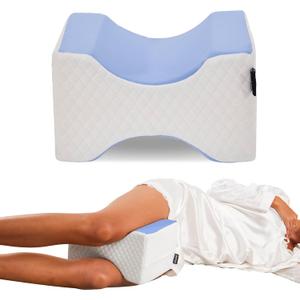 Side Sleeper Pillow, Knee Pillow for Side Sleepers, Sciatica Pain Relief Pillow (Blue)