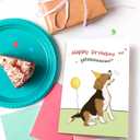 5 x Nchigedy Funny Dog Birthday Card for Him Her, Cute Birthday Card from Dog, Happy Bday to You Cards for Dogs Lovers (#2)