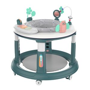 Baby Walker, 5 in 1 Baby Walkers for Boys Girls 6-12 Months, Foldable Baby Walker with Wheels with Bouncer & Learning Mode, Music, Adjustable Heights