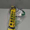 Power Strip Surge Protector 2700J with Individual Switches and Flat Plug, 3FT Heavy Duty Cord 6 Wide Spaced Outlet Mountable Metal Power Strips with Cord Manager and Hanger