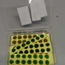 Warmtree 126 Pcs Static Grass Bushy Tufts Lowland Shrubs Tuft Terrain Model Kit for Train Landscape Railroad Scenery Sand Military Layout Model Miniature Bases and Dioramas (Green,dry Yellow)