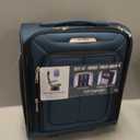 Samsonite Solyte DLX Softside Expandable Luggage with Spinner Wheels, Mediterranean Blue, Carry-On 20-Inch