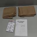 RYB HOME Sightlight Door Window Curtains, Privacy Half Window Curtains Thermal Insulate Covering for Patio/Glass/Front Door, 12 inch x 40 inches, Mocha, 1 Panel