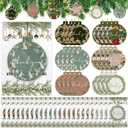 2 x 24 Sets Christmas Employee Appreciation Gifts Bulk Scented Christmas Hanging Ornaments with Card Bag Inspirational Thank You Gifts Bulk for Coworkers Staff Xmas Tree (Thank You)