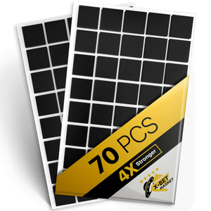 Magnetic Squares - 1 Tape Flexible Magnetic Sheet of 70 Self Adhesive Magnetic Squares (each 2cm x 2cm) - Sticky Magnets - Ideal Alternative to Magnetic Roll, Magnetic Strip and Magnetic Stickers