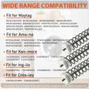 MVWC465HW2 MVWC465HW3 W11217817 Washer Suspension Rod Kit 26.45 inch Fit for May-tag and Whirl-pool Washing Machine MVWC465HW0 WTW4955HW2 MVWC465HW4 MVWC465HW1 4KMVWC410JW0 4KMVWC410JW1