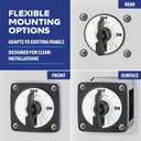 Blue Sea Systems On/Off Battery Isolator Switch With Locking Key, Black, 6004200 m‑Series